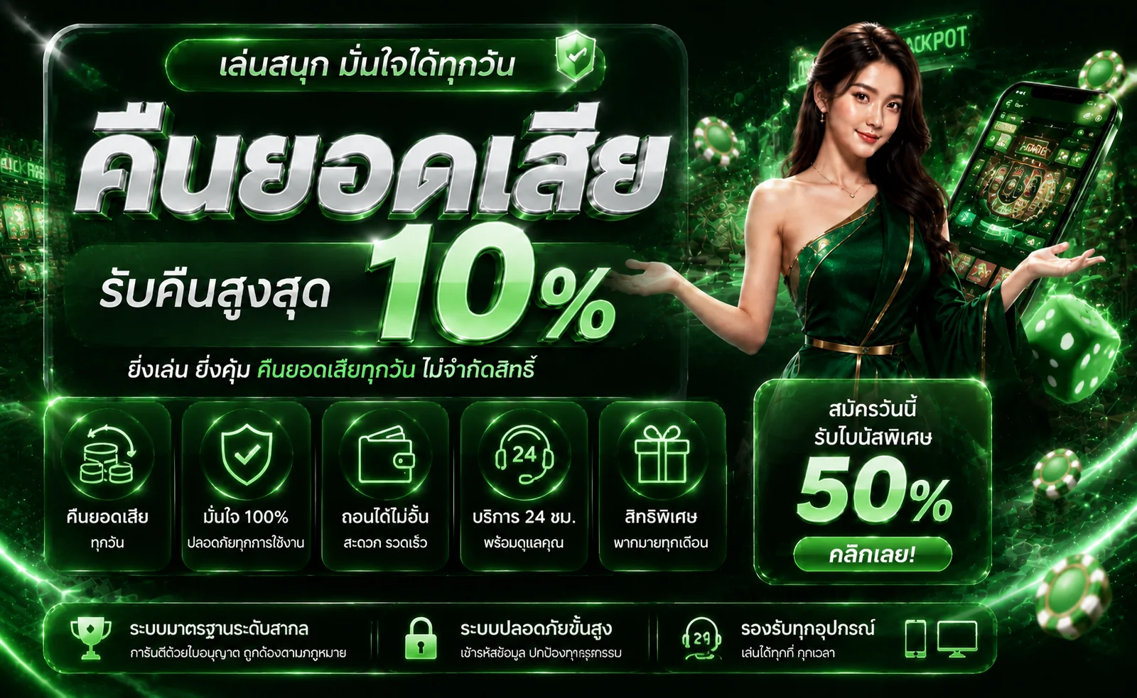 บาคาร่าออนไลน์ คาสิโนสด 4MCLUB เล่นได้ 24 ชั่วโมง